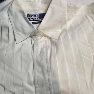 Polo by Ralph Lauren Men's Cream Dress Shirt